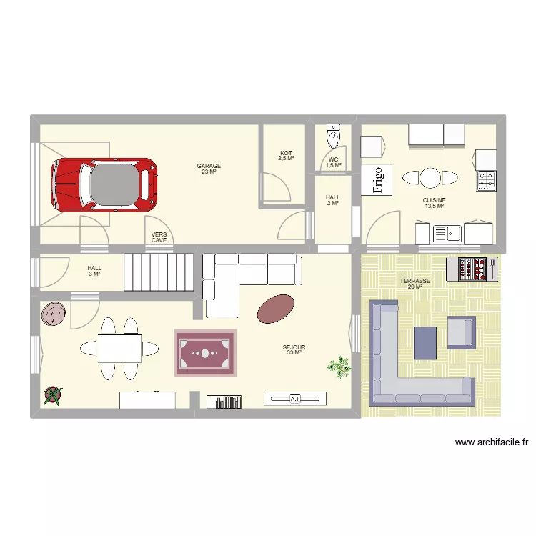RDC WINENNE. Plan de 7 et 81 m² RDC WINENNE. Plan de 7 et 81 m²