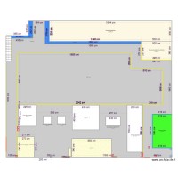 Plan marquage au sol deux zones