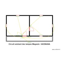 Circuit existant des lampes Magasin / AKONANA 