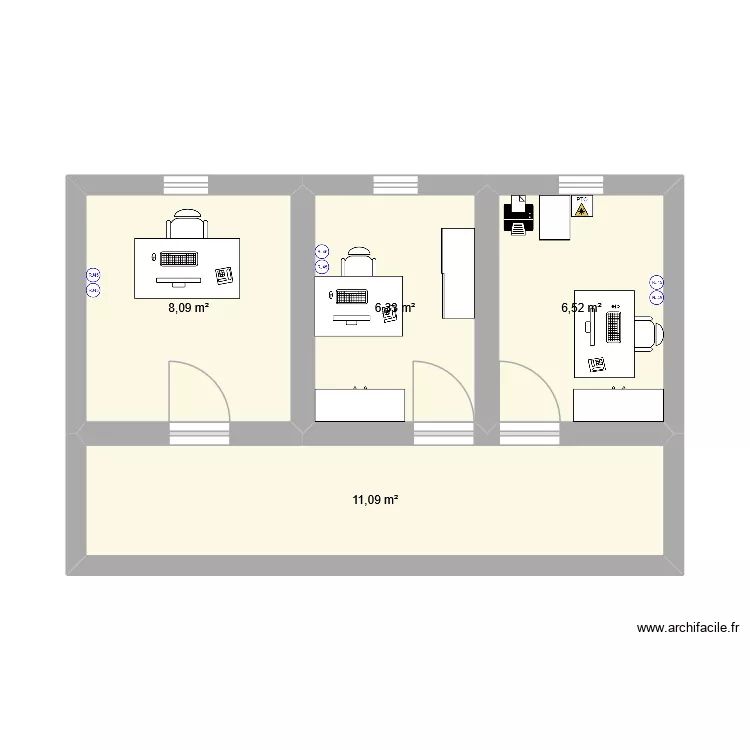 R. A.. Plan de 4 et 32 m² R. A.. Plan de 4 et 32 m²