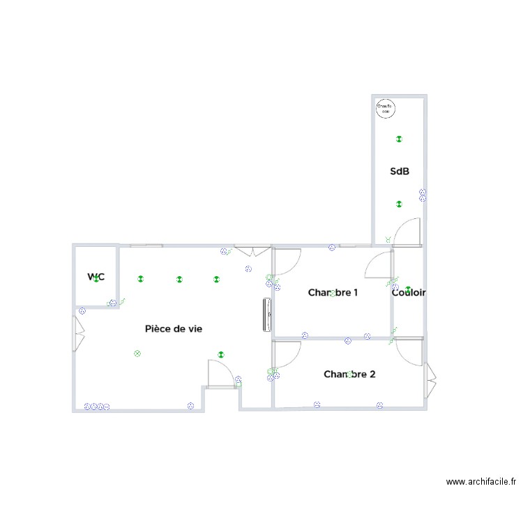 R+1 G. Plan de 0 pièce et 0 m2