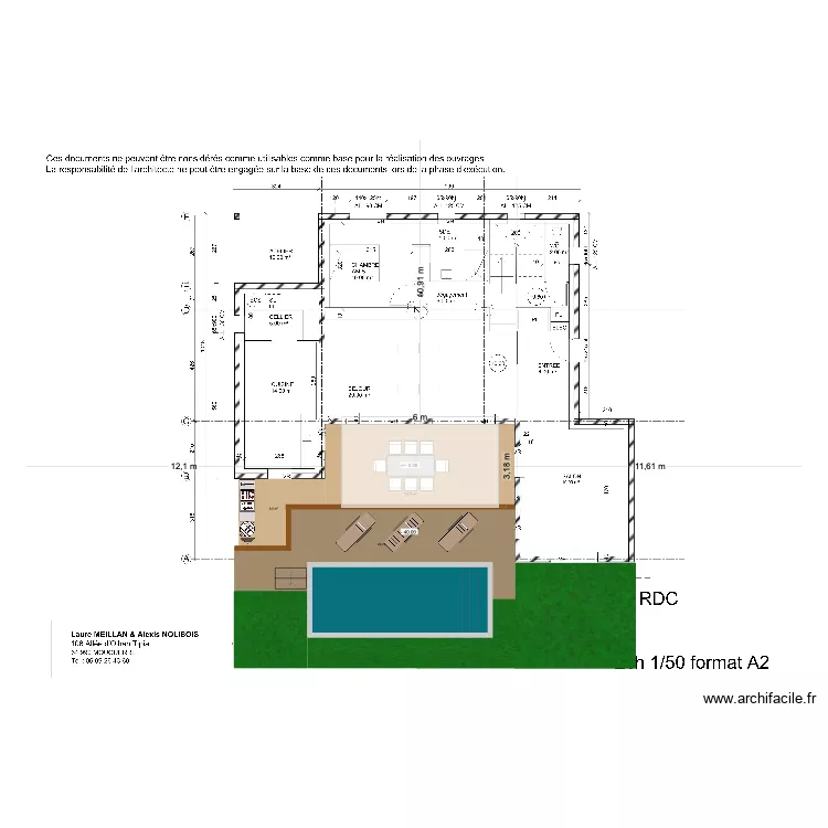 Plan terrasse Piscine. Plan de Plan terrasse Piscine. Plan de