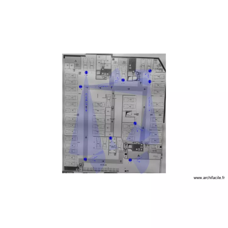 Parking CAULIER. Plan de 