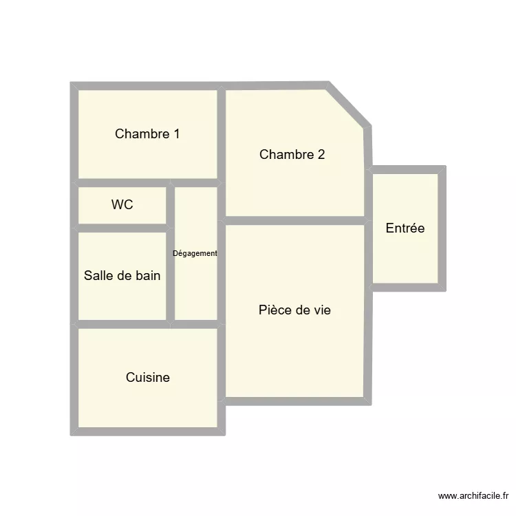 MAINGUANT. Plan de 8 pièces et 17 m²