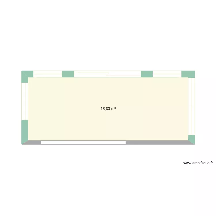 Veranda21062026. Plan de 1 Pièce et 17 m² Veranda21062026. Plan de 1 Pièce et 17 m²