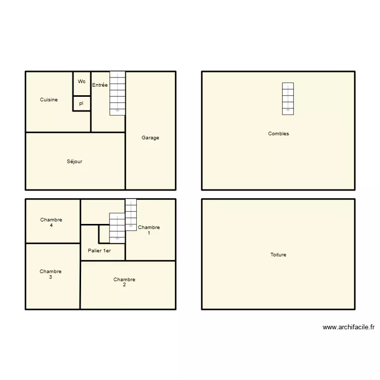 DOUARNENEZ ROLAND. Plan de 