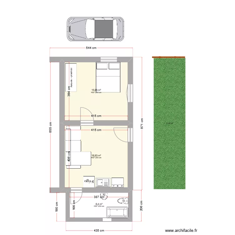 DELVAL. Plan de 3 et 39 m² DELVAL. Plan de 3 et 39 m²