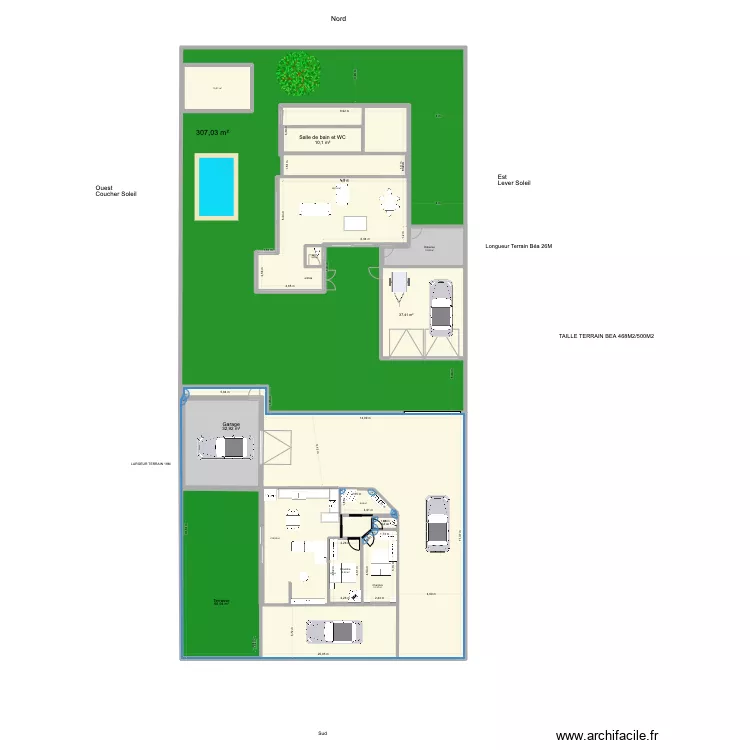 plan Villa BEYA. Plan de 