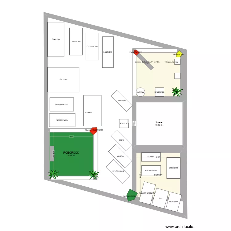 FOIRE DU CHRONO. Plan de 4 Pièces et 36 m² FOIRE DU CHRONO. Plan de 4 Pièces et 36 m²