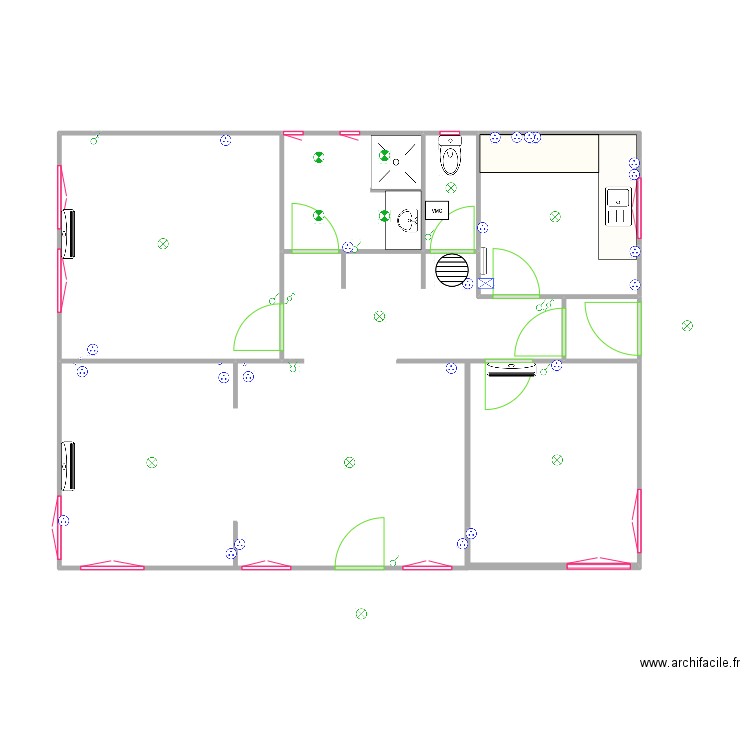 ma belle maison-elec. Plan de 5 pièces et 31 m2