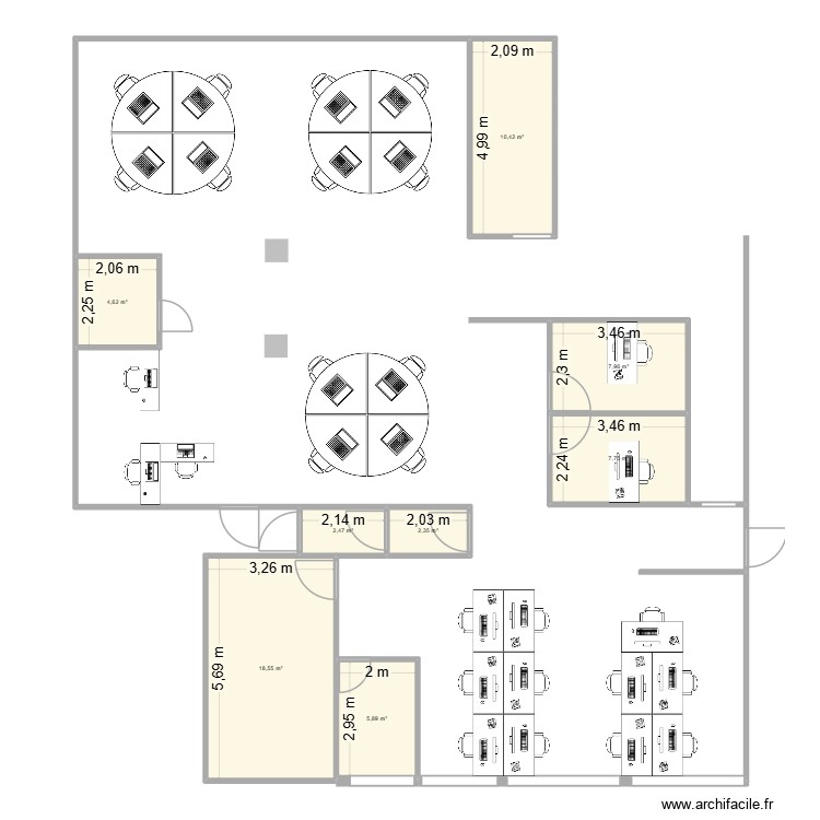 am&eacute;nagement TSV COULAINES. Plan de 0 pièce et 0 m2