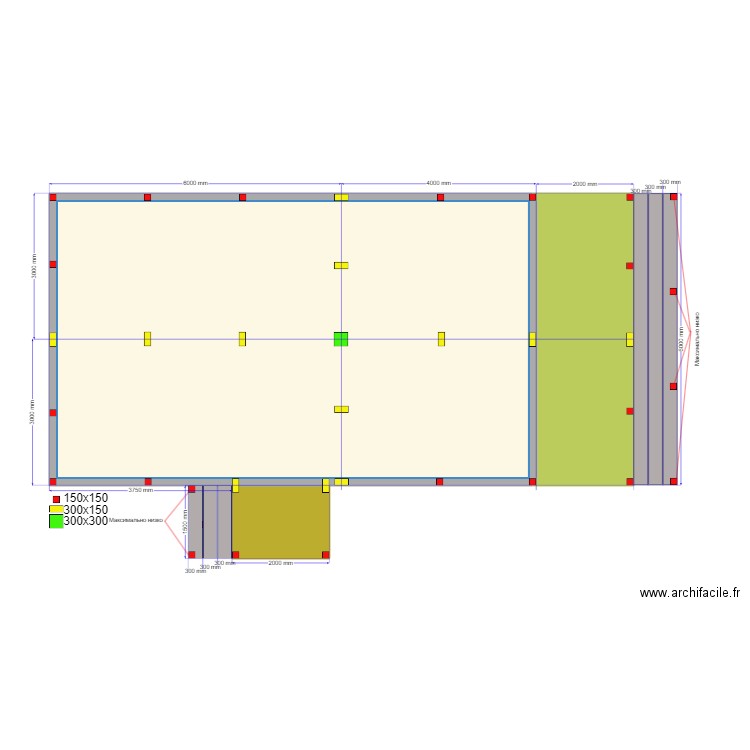 Ярославль Сваи1. Plan de 3 pièces et 68 m2