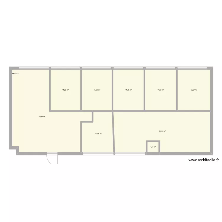 Usine Scionzier - grand plateau &agrave; diviser en colocation. Plan de 