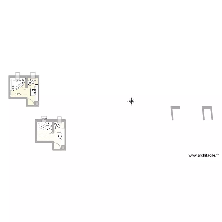 DELISSCHE. Plan de 4 et 13 m² DELISSCHE. Plan de 4 et 13 m²