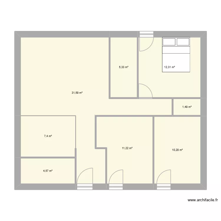 Plan Avenant 1. Plan de 8 et 84 m² Plan Avenant 1. Plan de 8 et 84 m²