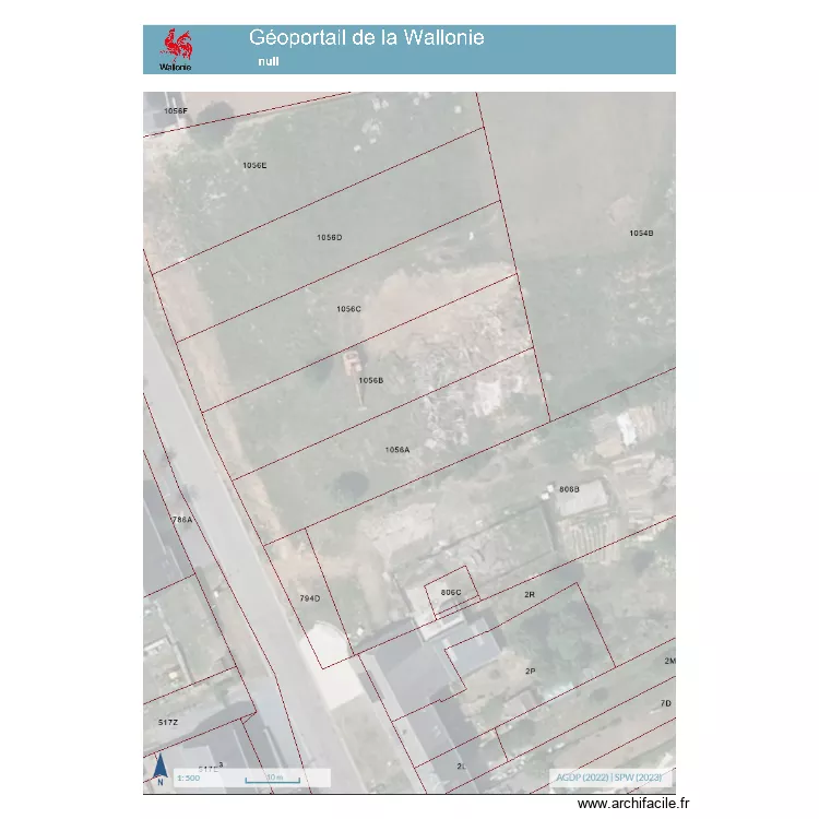 Plan d'implantation lahage. Plan de 