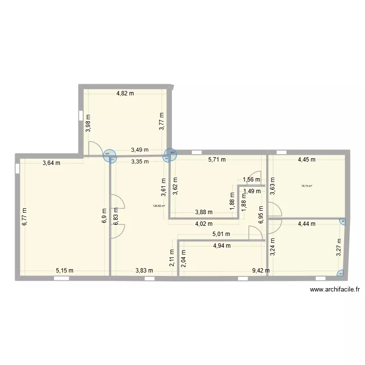 la courade. Plan de 2 et 145 m² la courade. Plan de 2 et 145 m²