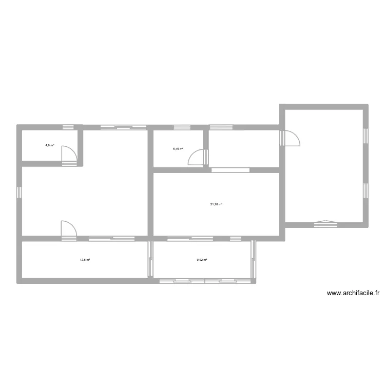 FP STUDIOS. Plan de 5  et 54 m²