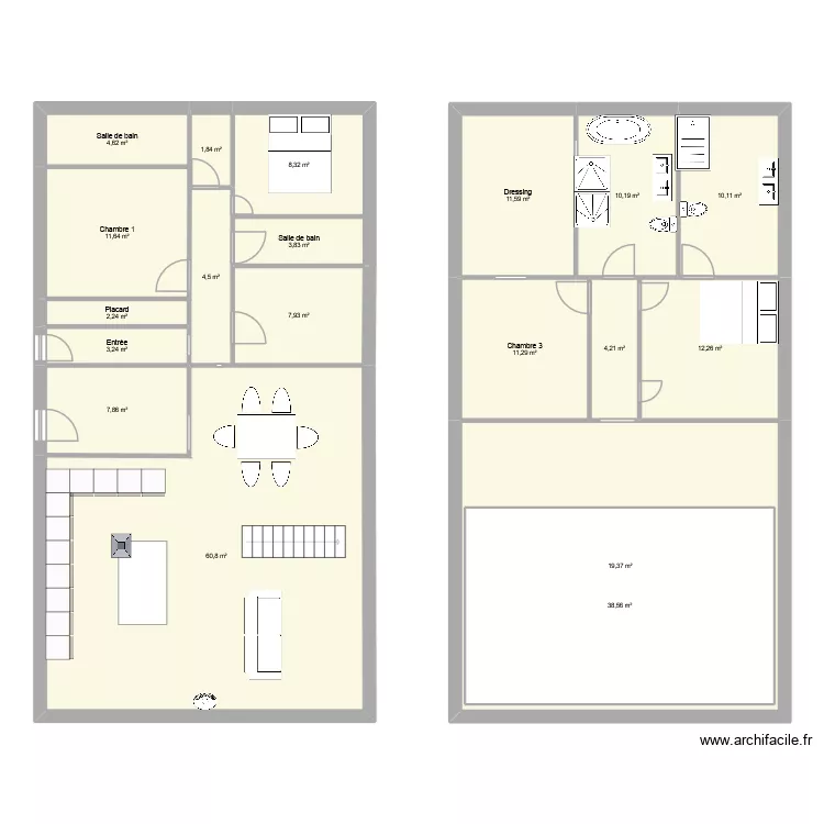 maison auch. Plan de 18 et 273 m² maison auch. Plan de 18 et 273 m²