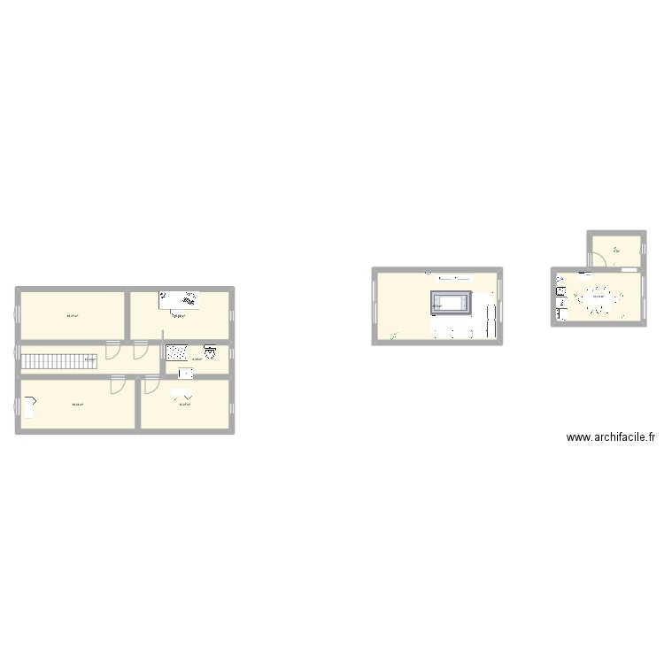 COISINE. Plan de 9 pièces et 126 m2