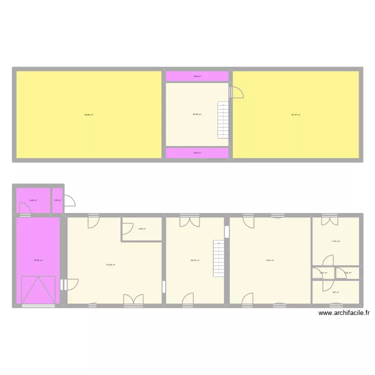 ROUX. Plan de 16 pièces et 303 m²