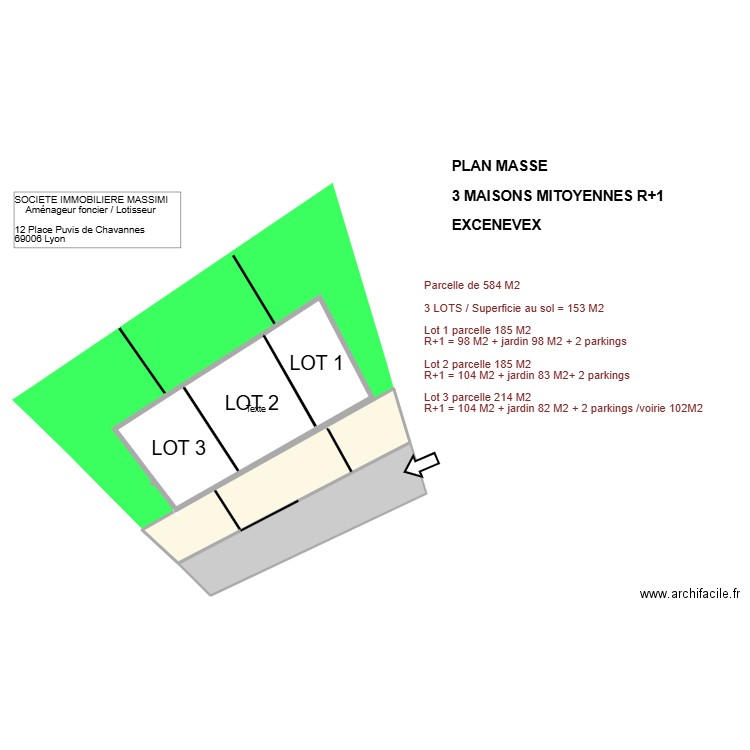 MI 3 du 12 mars QUATER QUATER Quater. Plan de 3 pièces et 320 m2