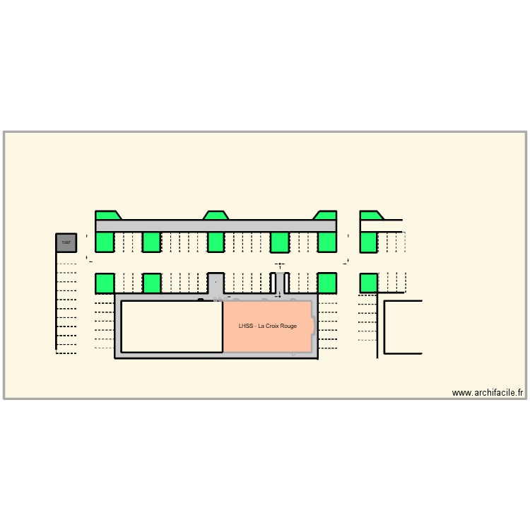 plan 1. Plan de 26 pièces et 2567 m2