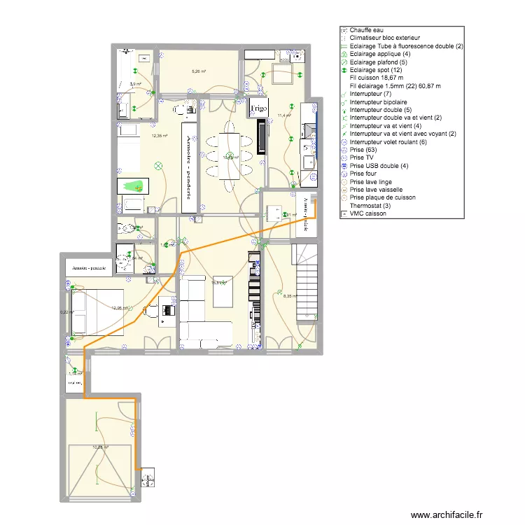 DAN BUGA - PROJET MAISON PUBLIC - PLAN PROJET ELEC. Plan de 
