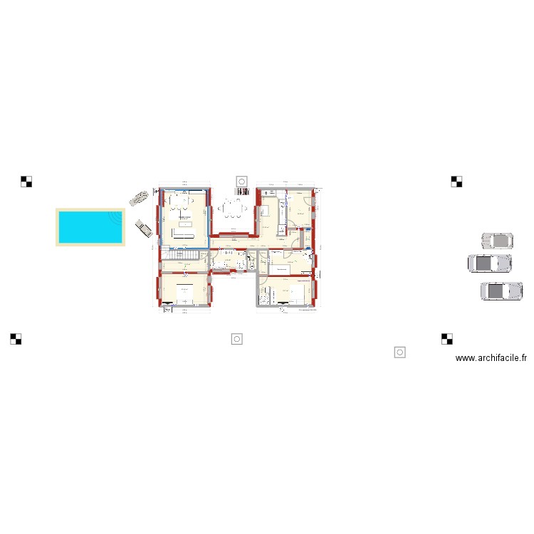 plan au 23-03_25. Plan de 18 pièces et 169 m2