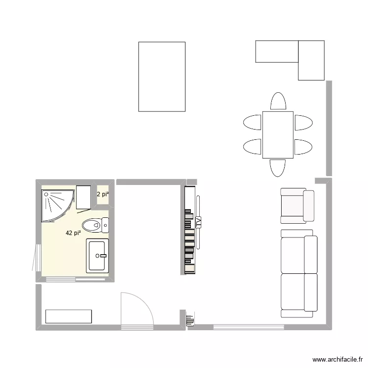 salle d eau 2. Plan de 