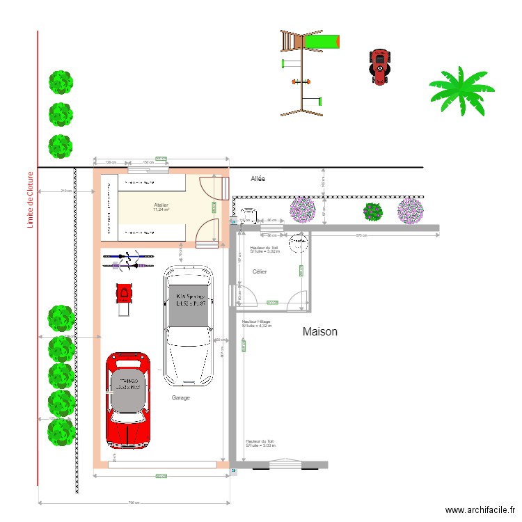 Carport Phil 7f. Plan de 0 pièce et 0 m2