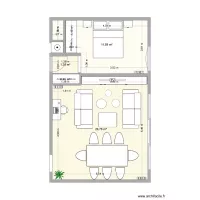 Anais et JB plan salon et chambre parents 1