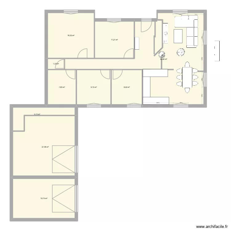 bettancourt modif. Plan de 10  et 156 m²
