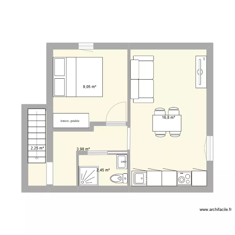 15 RC etage bis. Plan de 