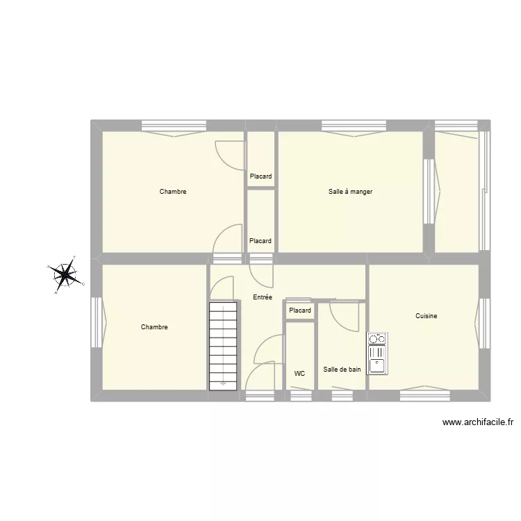 DJILALI. Plan de 11  et 68 m²