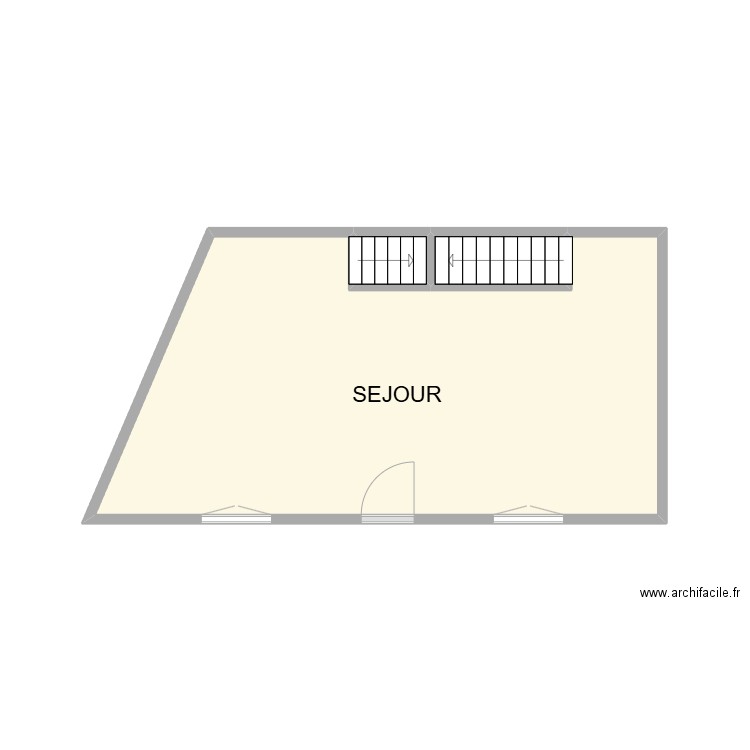 PLAN ETAGE 01 GAUTSCHI. Plan de 3 pièces et 18 m2