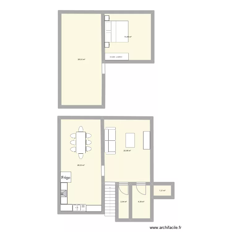maison. Plan de 