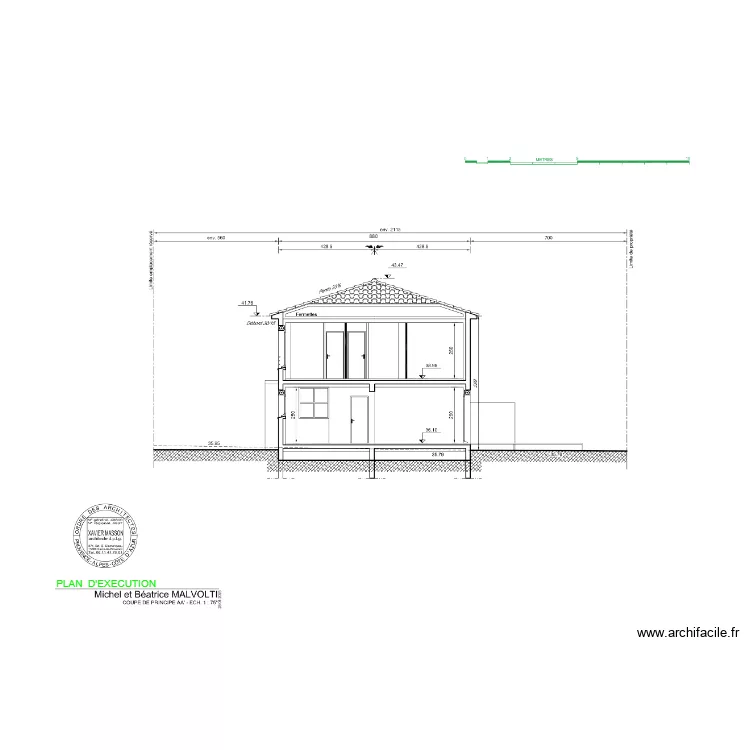 COUPE DE PRINCIPE AA - INDICE A - 28-04-25. Plan de 
