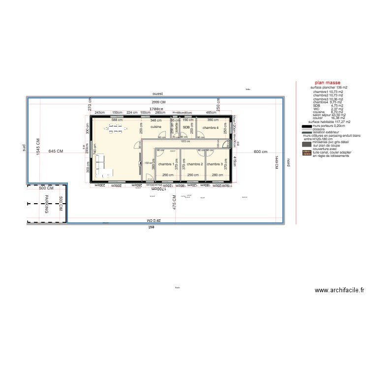 plan 001 . Plan de 9 pièces et 559 m2