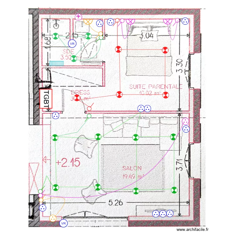 Plan Elec Geoffrey VACHER. Plan de 