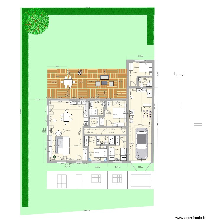 VSM RENO 3. Plan de 11 pièces et 147 m2