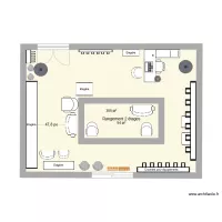 Bureau Pr&ecirc;t d'&eacute;quipement N-Carlisle EXISTANT