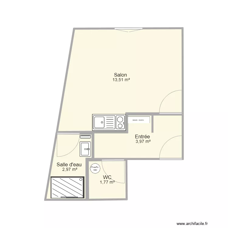 Studio Ben. Plan de Studio Ben. Plan de