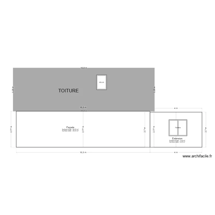 FACADE EST NEW. Plan de FACADE EST NEW. Plan de