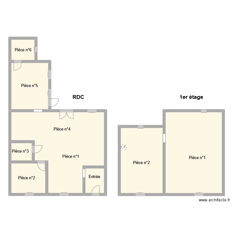 animal. Plan de 8 pièces et 178 m2