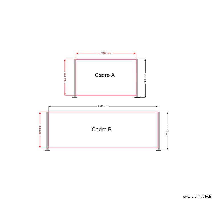 CADRE TREMIE. Plan de 0 pièce et 0 m2