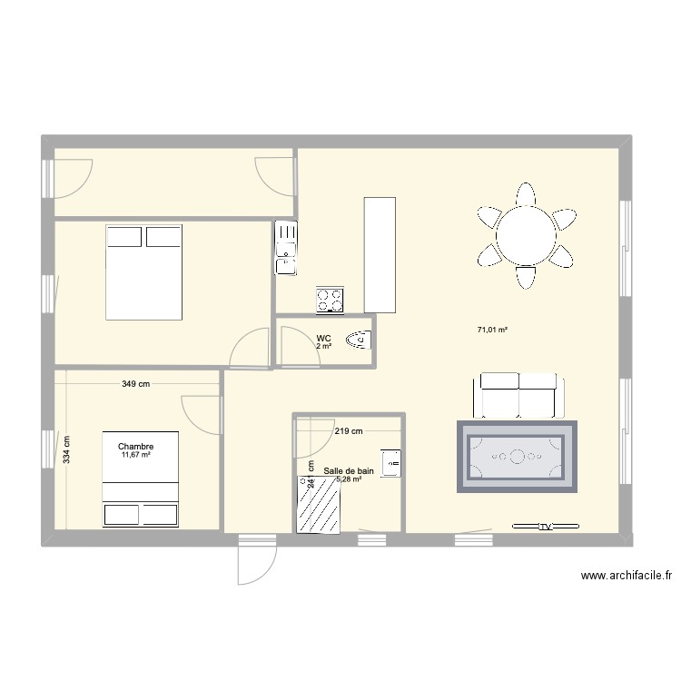 PROJET THIBAUD ELINE. Plan de 0 pièce et 0 m2