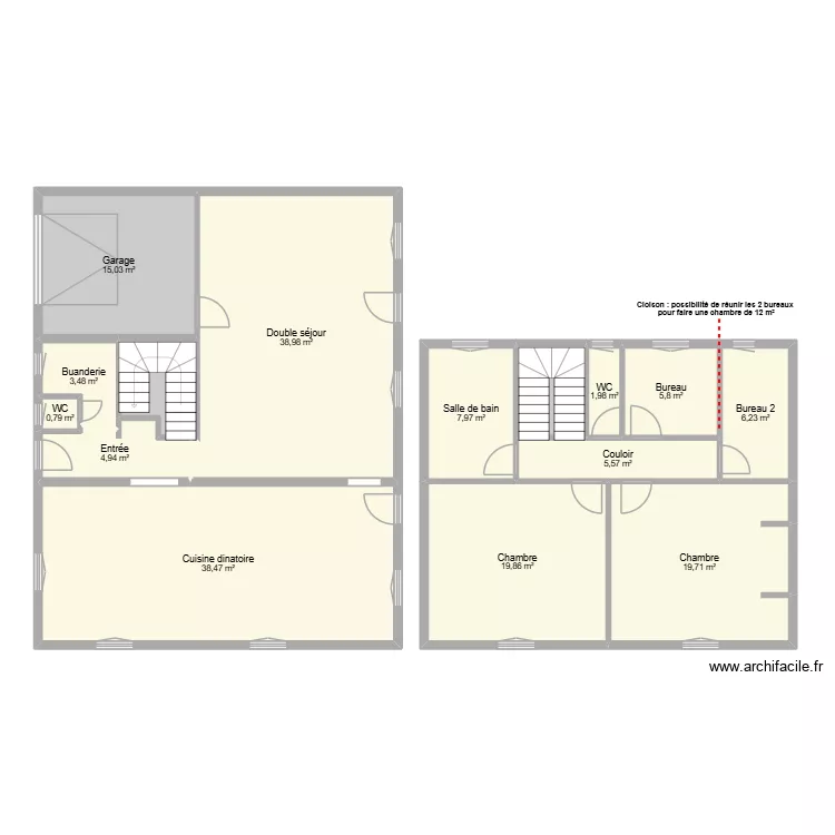 KNEIB. Plan de 15 et 177 m² KNEIB. Plan de 15 et 177 m²