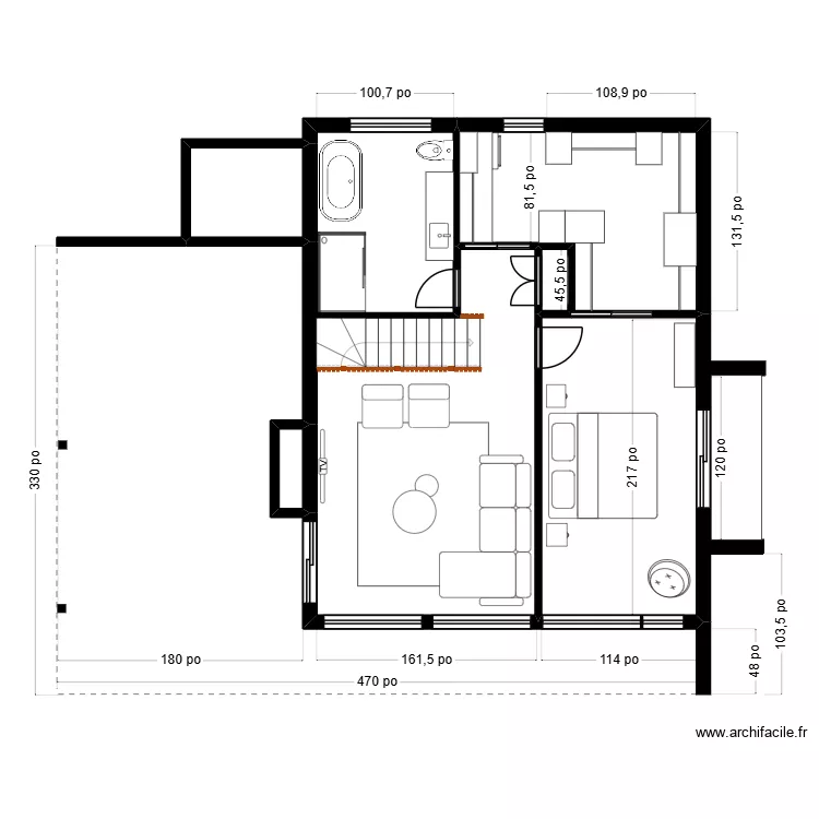 Marlene etage 1.3 LS. Plan de 6 et 66 m² Marlene etage 1.3 LS. Plan de 6 et 66 m²