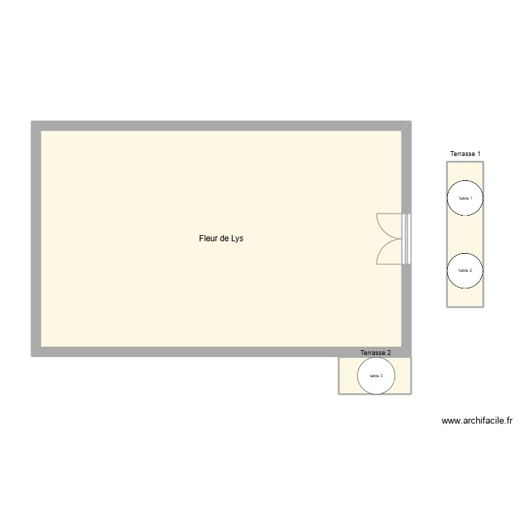 plan terrasse. Plan de 0 pièce et 0 m2